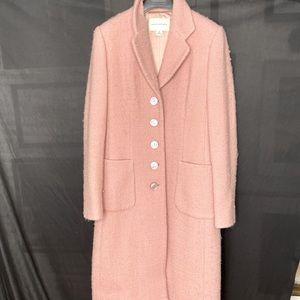 Banana Republic Wool-Tweed Light Pink Coat